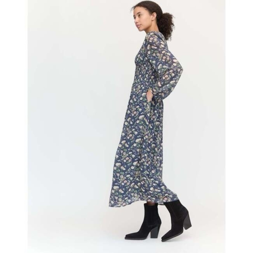 NWT Hill House Home The Ruby Nap Dress - Navy Bluebonnet XS - Picture 2 of 5
